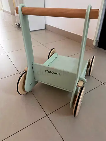 Moover Wooden baby push walker / ride-on trolley