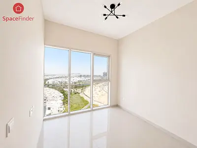 High-Floor 1BR | Golf & Park View | Balcony | Unfurnished