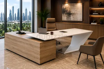 Modern L Shaped Executive Desk Dubai | Luxury Office Desk UAE
