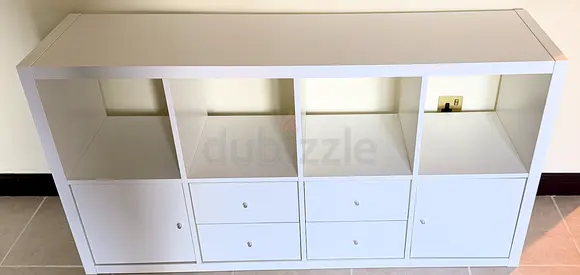 IKEA Kallax 8 Cube White Shelving Unit