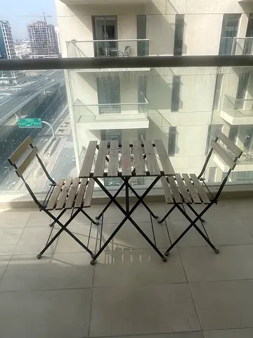 Folding Balcony Table and Chairs Set