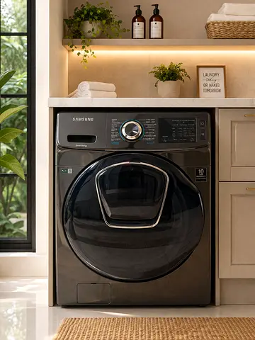 Samsung Front Load Washing Machine - 17/9kg, Dark Gray, Excellent Condition