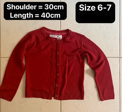 Red Maroon Cardigan