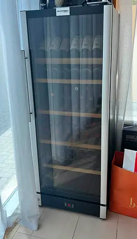 Vestforest wine fridge dual temperature 157 bottles slightly used