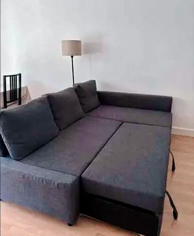 IKEA L shap Sofa store cum bed you can fix the storage lift or Right any side you want is available