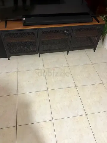 IKEA Vittsjo TV Stand / Low Media Unit – Black-Brown Metal  Wood