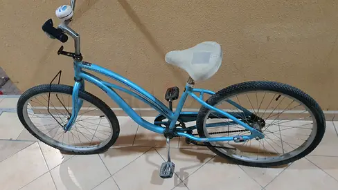 Light blue cruiser bicycle - used, good condition