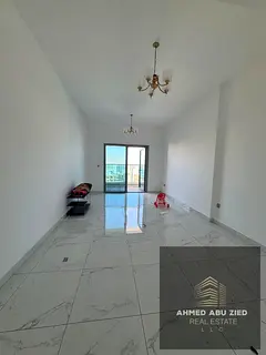 2BR apartment in Al Majaz 2 with 3 bathrooms, open-view balcony, premium finishes, free parking, and