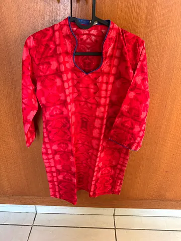 Women’s Cotton Red Kurti