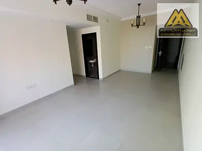 Annual rental: Brand-new first-occupant apartment in Al Hamidiya 1, Ajman, featuring 2 master bedrooms, a spacious living room, 3 bathrooms, a balcony