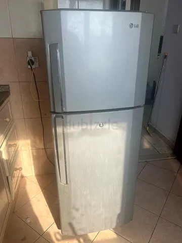 LG Silver Double-Door Refrigerator (Top Freezer) - Good Working Condition