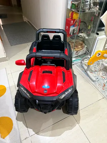 Red 2-Seater Electric Ride-On Toy Car for Kids (Battery Powered)