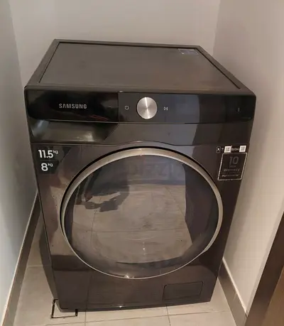 Free Delivery- SAMSUNG 11.5KG Washer 8KG 💯 Dryer Dark Grey, Good Working Condition 60cm