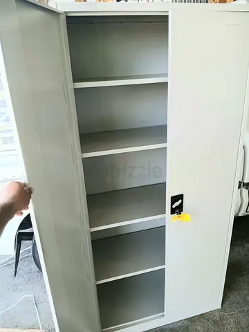 Metal Storage Cabinet with Shelves - Good Condition