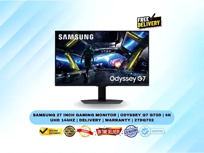 Samsung 27 Inch Gaming Monitor | Odyssey G7 G70D | 4K UHD 144Hz | Delivery | Warranty | LS27DG702