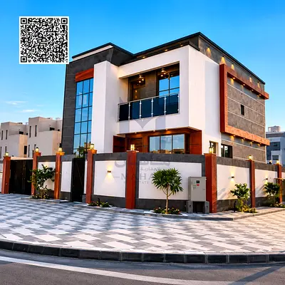 🔥 Luxury Modern Spacious Corner 5BR Villa | Central A/C & Transfer Fee Included | Premium Finishing | Prime Al Yasmeen, Ajman | AED 2.6M Negotiable