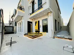 Luxury villa, first occupancy, for annual rent in Ajman - Al Helio 1 - two floors, 5 bedrooms, livin