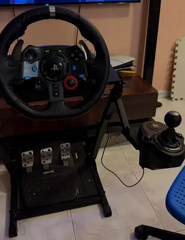 Logitec g29 steering wheel+shifter with stand