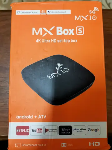 MX Box S 4K Ultra HD Android TV Set-Top Box (MX10, 5G)