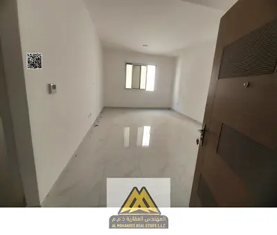1-bedroom apartment in Al Yasmeen, first tenant, balcony, central A/C, free maintenance, AED 35,000, 4 payments.