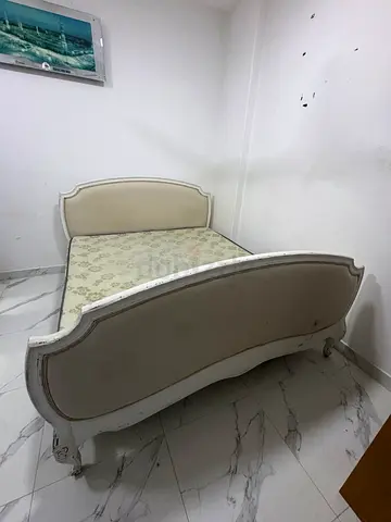 Bed with mattress