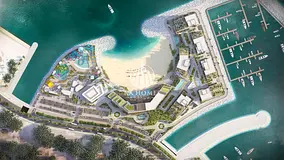 🌊🏝️ Ajwan Khorfakkan... Luxury living between the sea and the mountains 🏡✨