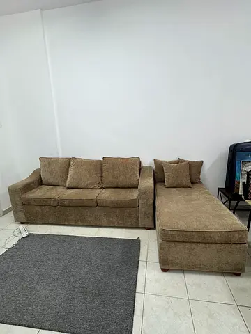 Beige sofa set