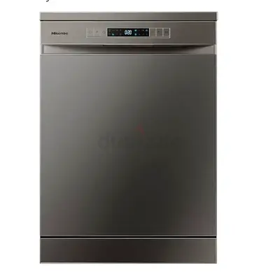 Hisense Freestanding Dishwasher - Stainless Steel, Good Condition