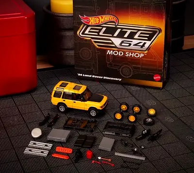 Hot Wheels Elite 64 Mod Shop Land Rover Defender