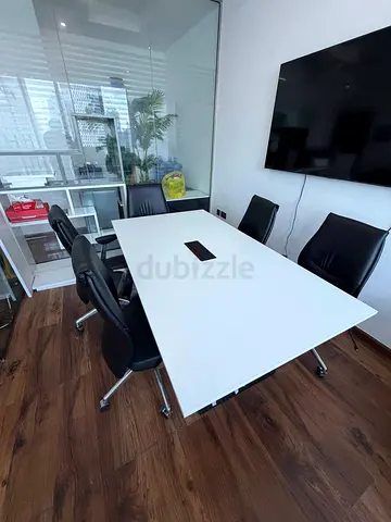 Selling modern office  meeting tables fast. giving all for 2900 aed..