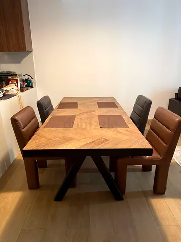 Wood Dining Table set Marina Home