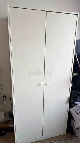 White 2-Door Wardrobe / Armoire — Like Brand New