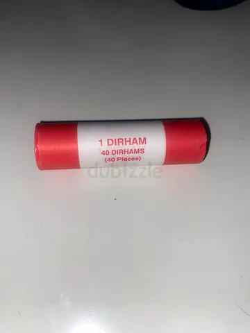 UAE Central Bank 1 Dirham Coin Roll - 40 Pieces