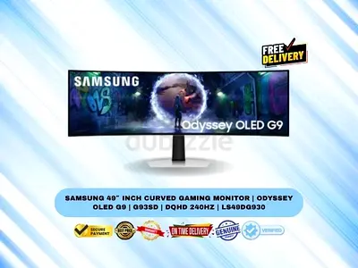 Samsung 49″ Inch Curved Gaming Monitor | Odyssey OLED G9 | G93SD | DQHD 240Hz | LS49DG930