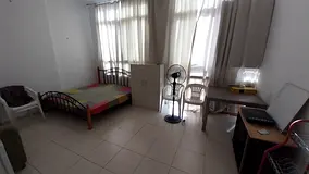Room Hall semi furnished with clean washroom and kitchen