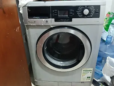 Front Load Washing Machine - Silver, Used, Good Working Condition