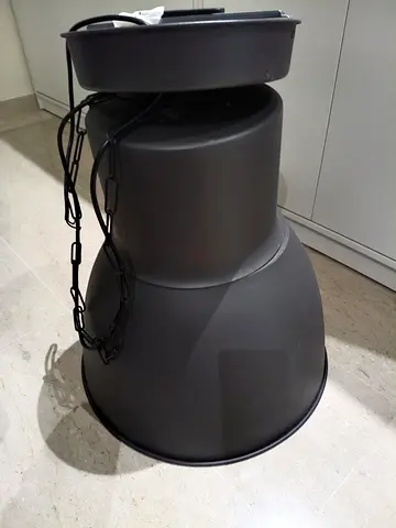 IKEA Modern Matte Black Pendant Light Fixture
