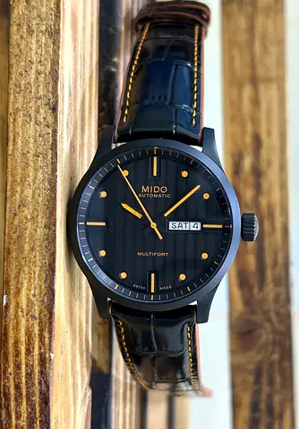 Mido Multifort Automatic Mens Watch - Black Dial, Day/Date