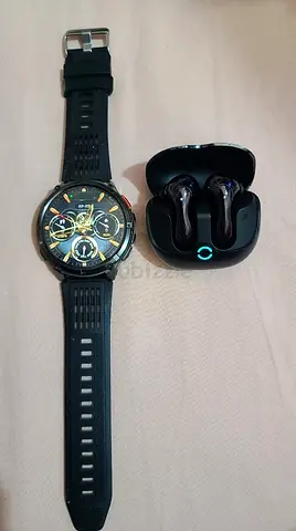Smartwatch with True Wireless promate baton Earbuds - good working condition