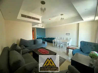 شقة فاخرة للإيجار السنوي في الصناعية 2 عجمان على شارع الاتحاد مباشرة، تتميز بمساحات واسعة وغرف ماستر وإطلالة مميزة جداً، مع موقع استراتيجي يوفر سهولة