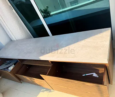 Modern TV Stand and Entertainment Center with Large Drawers
