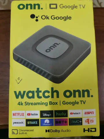 onn. 4K Google TV Streaming Box- Chromecast Dolby Audio