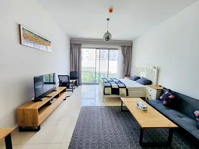 Lavish Furnished Studio Prime Location Community Uptown Al Zahia Free Parking Gym Pool