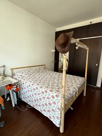 IKEA high double bed