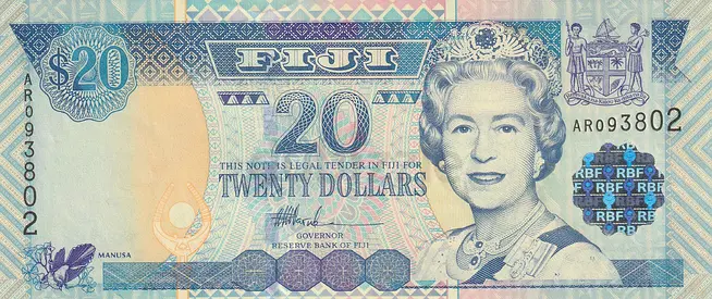 FIJI 20 DOLLARS BANKNOTE 2002
