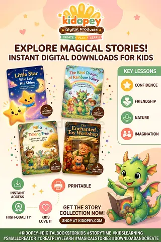 Kidopey Kids Digital Storybook Collection - Instant Download