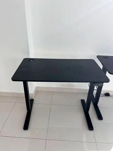 Black Adjustable Height Standing Desk - Compact Office Table