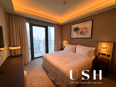 3 Bed Luxury Furnished | Full Burj Khalifa View | Higher Floor | Spacious Layout