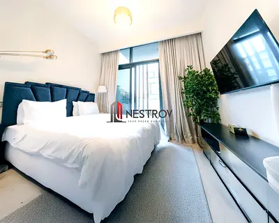 Fully Furnished Studio | Pool & Community View | Azizi Riviera 24