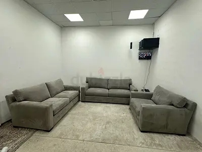 Still brand new cratebarrel six seater sofa